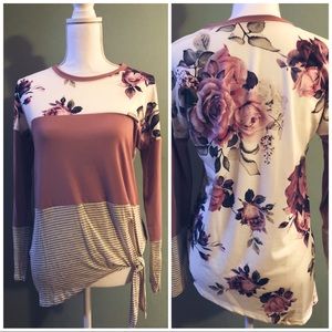Floral Knot Blouse